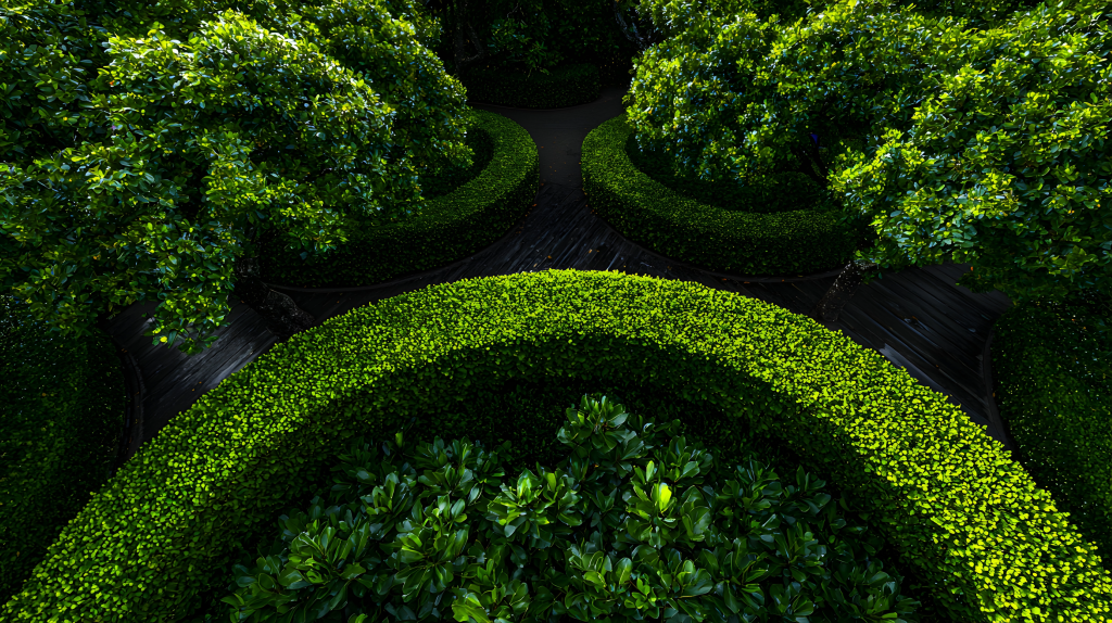 Lawn maintenance and landscape care service.