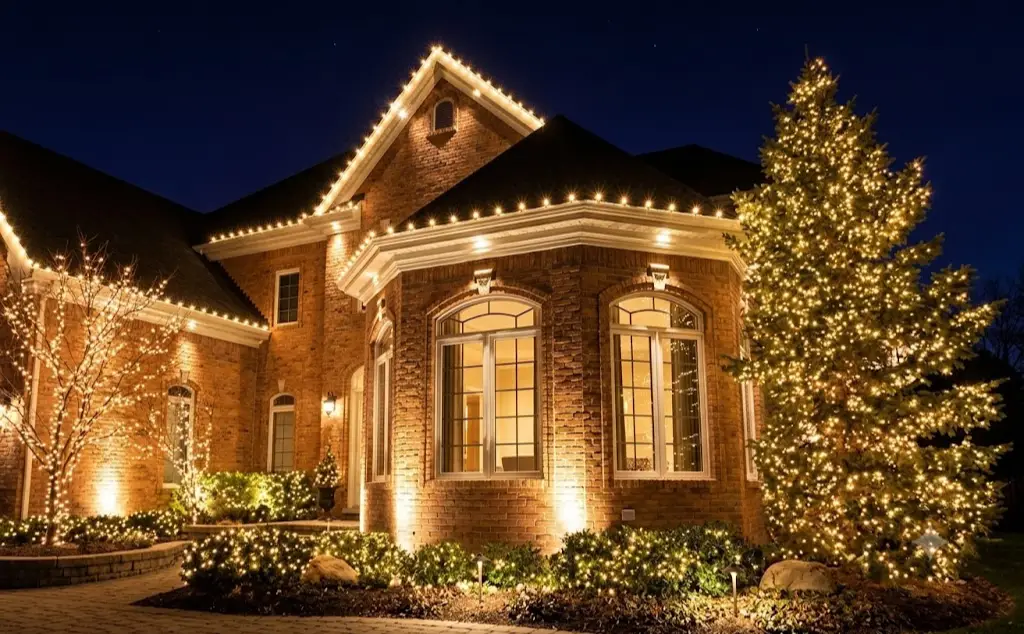 Holiday Light Installation in Miami